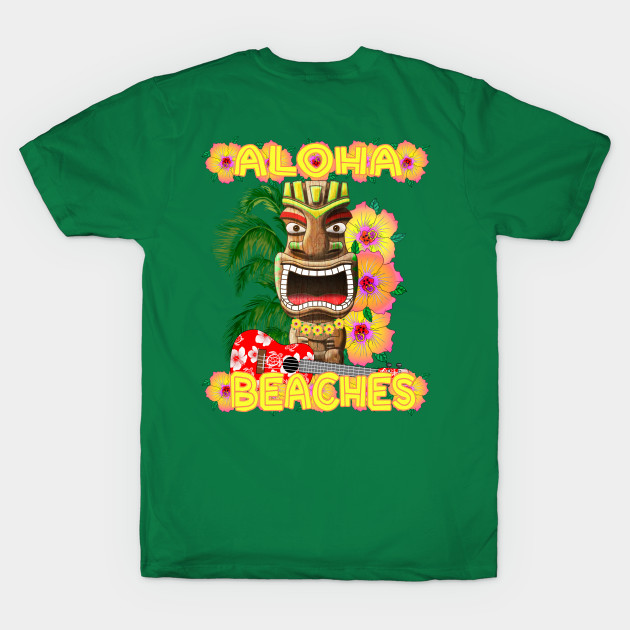 Aloha Beaches Funny Tiki by macdonaldcreativestudios